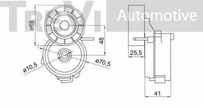 TREVI AUTOMOTIVE ta2162 -  Натяжная планка, поликлиновой ремень